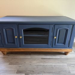 Modern Navy Blue TV Stand / Media Console