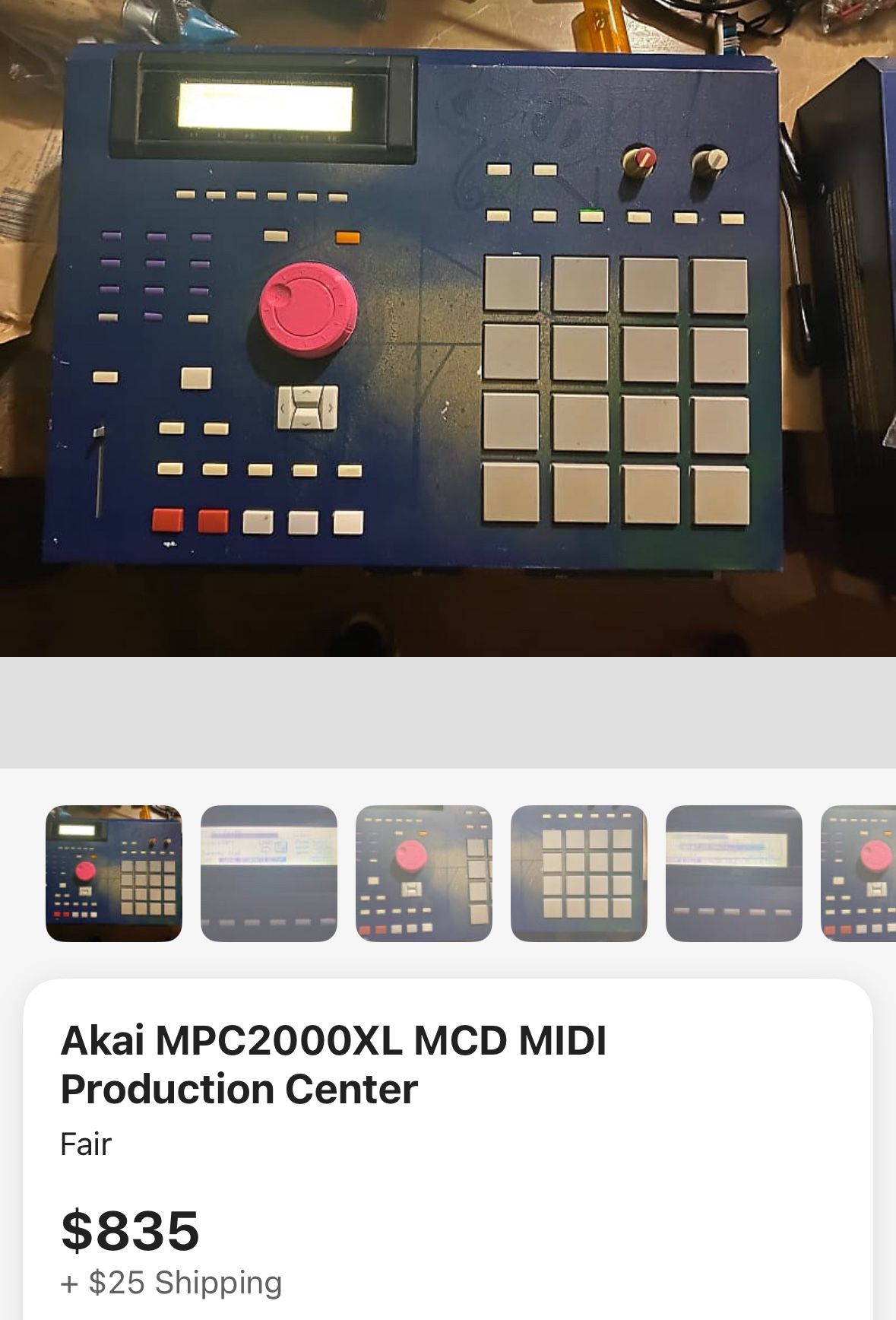 Akai Mpc 2000xl Blue Mcd And Parts