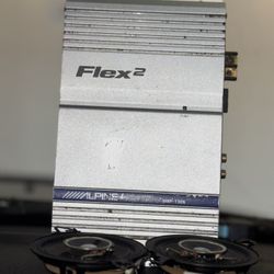 Alpine 125w Amp w Tweeters