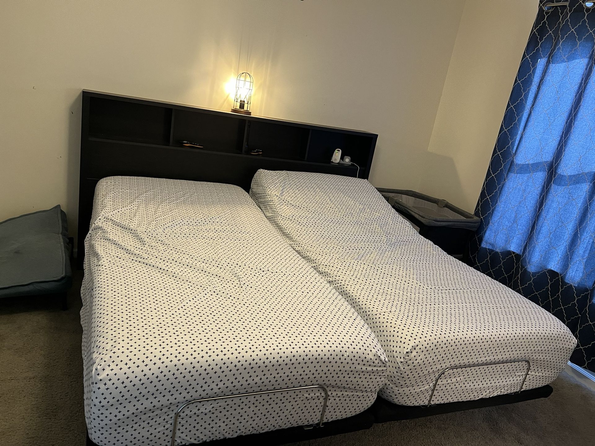 Dual Adjustable Bed With Headboard