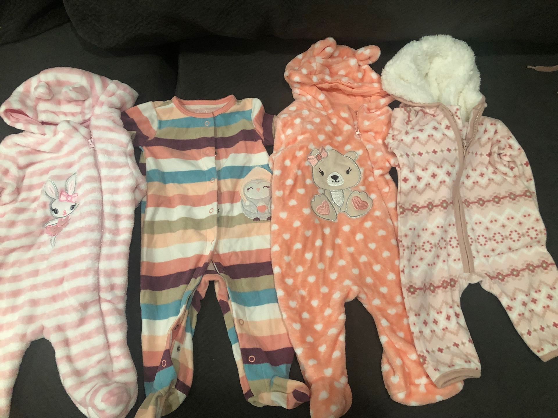 4 Cozy Pijamas For Baby Girls 