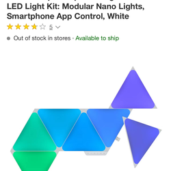 Nanoleaf 7pk Shapes Triangle Smarter Lights