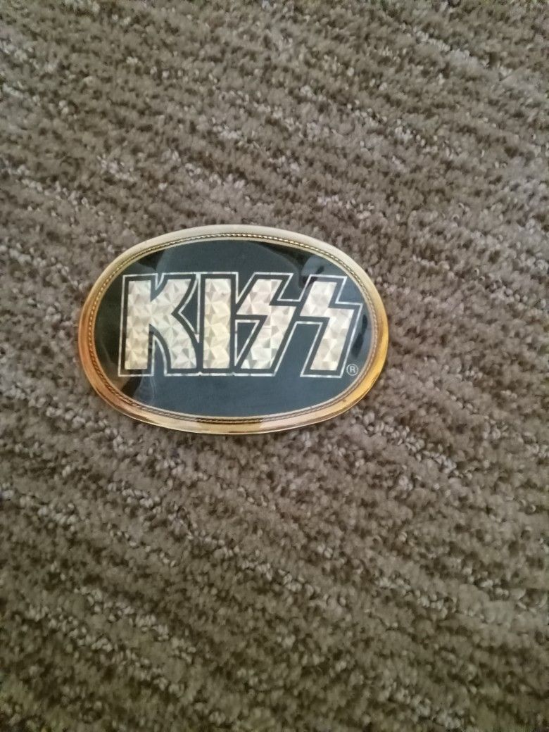 Vintage Kiss Belt Buckle