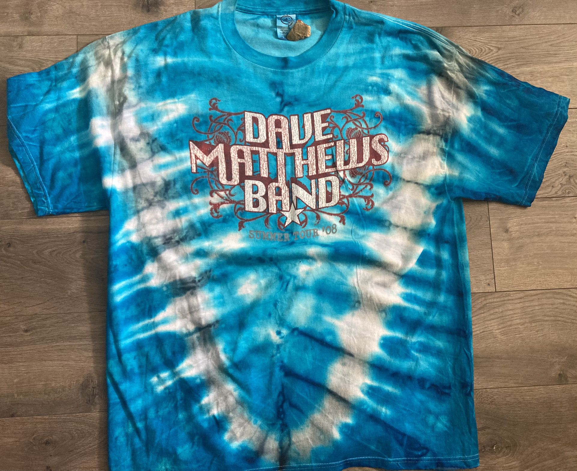 Dave Matthews Band Summer 2008 Band T Shirt XL Rare Tie Dye North America Tour