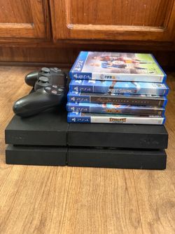 Sony PlayStation 4 PS4 500GB Matte Console Bundle - OEM Controller, Rayman Legends, Batman Arkham Knight, Knack, Just Cause 3, FIFA 16