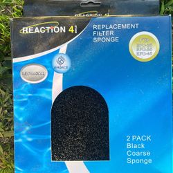 2pack Black Coarse Sponge For Filter New