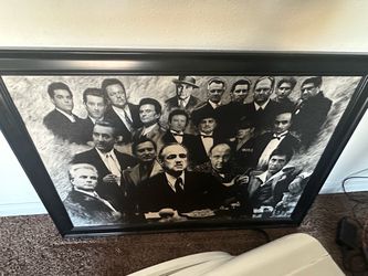 Framed Gangster Movie Collage Wall Art