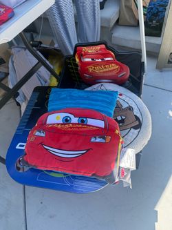 Cars chair and pillows