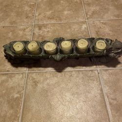 Elephant Votive Glass Candle Holder 