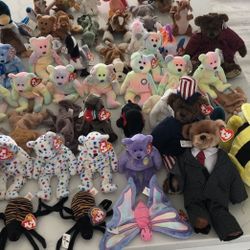 Lot Of Rare Beanie Babies