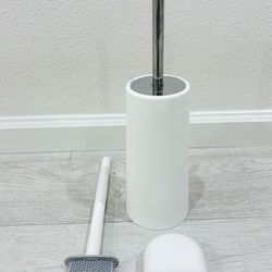 Modern Toilet Brush Set - Excellent Condition!