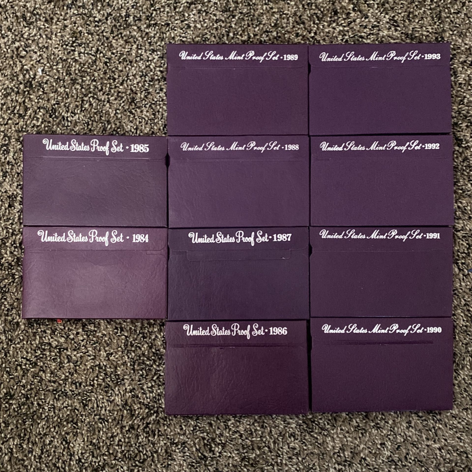 80s and 90s US Proof Sets
