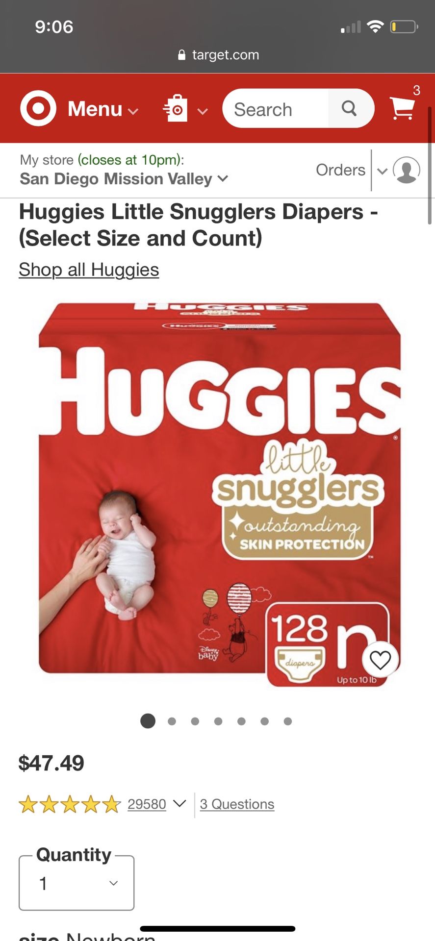 Huggies little snugglers diapers