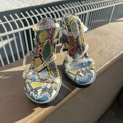 Clear Strappy Heels