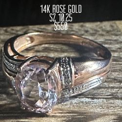 14K Rose Gold Gorgeous Ring