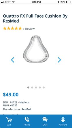 Quattro Fx Full Face Cushion For Sleep Apnea Mask