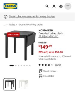 Small IKEA table