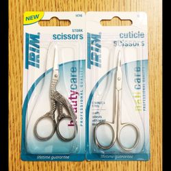 2 Cuticle and Grooming Scissors
