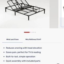 Mattress Firm Basic Electric Adjustable Base Full Size In New Condition It was only opened to show the contents. $300 Firm On Price