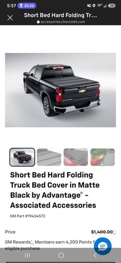 Chevrolet Silverado Short Bed Hard Folding Tonneau Cover