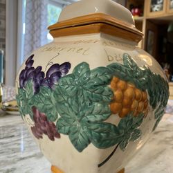 Wine/Grape Cookie Jar