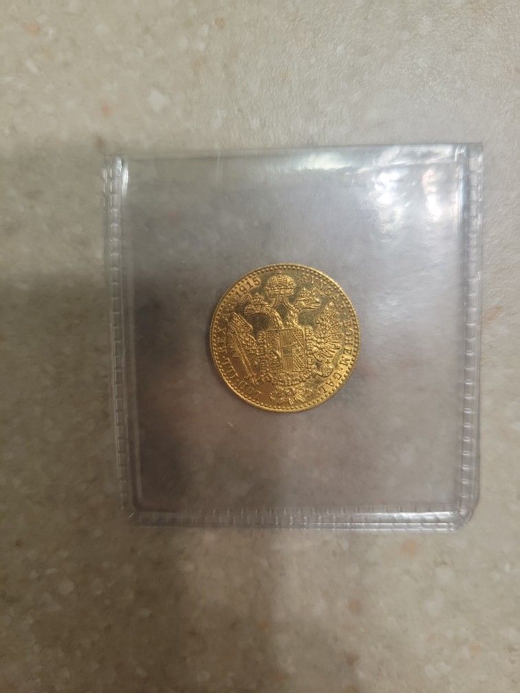 1915 Austrian Ducat Gold Coin 