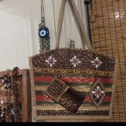 Ornate Indian Brocade Shoulder Bag Purses: $13 Each Or (2) for $20