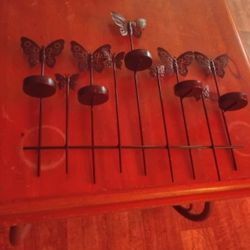 Butterfly Wall Decor Tea Light Candle Holder