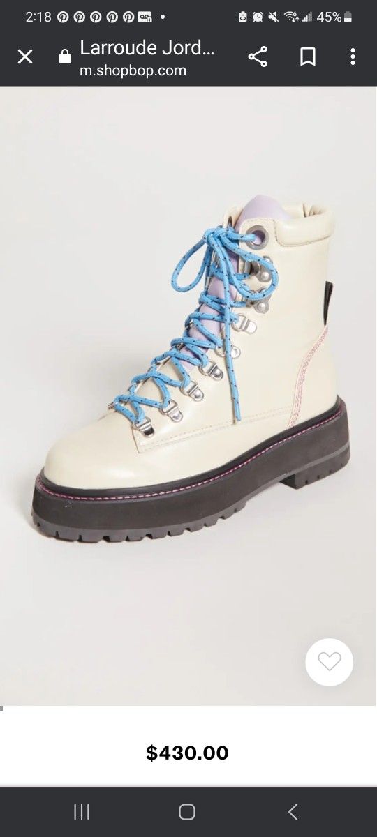 Larroude Jordan Low Boots In Ivory 