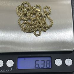 10k Gold Rope Chain 3mm