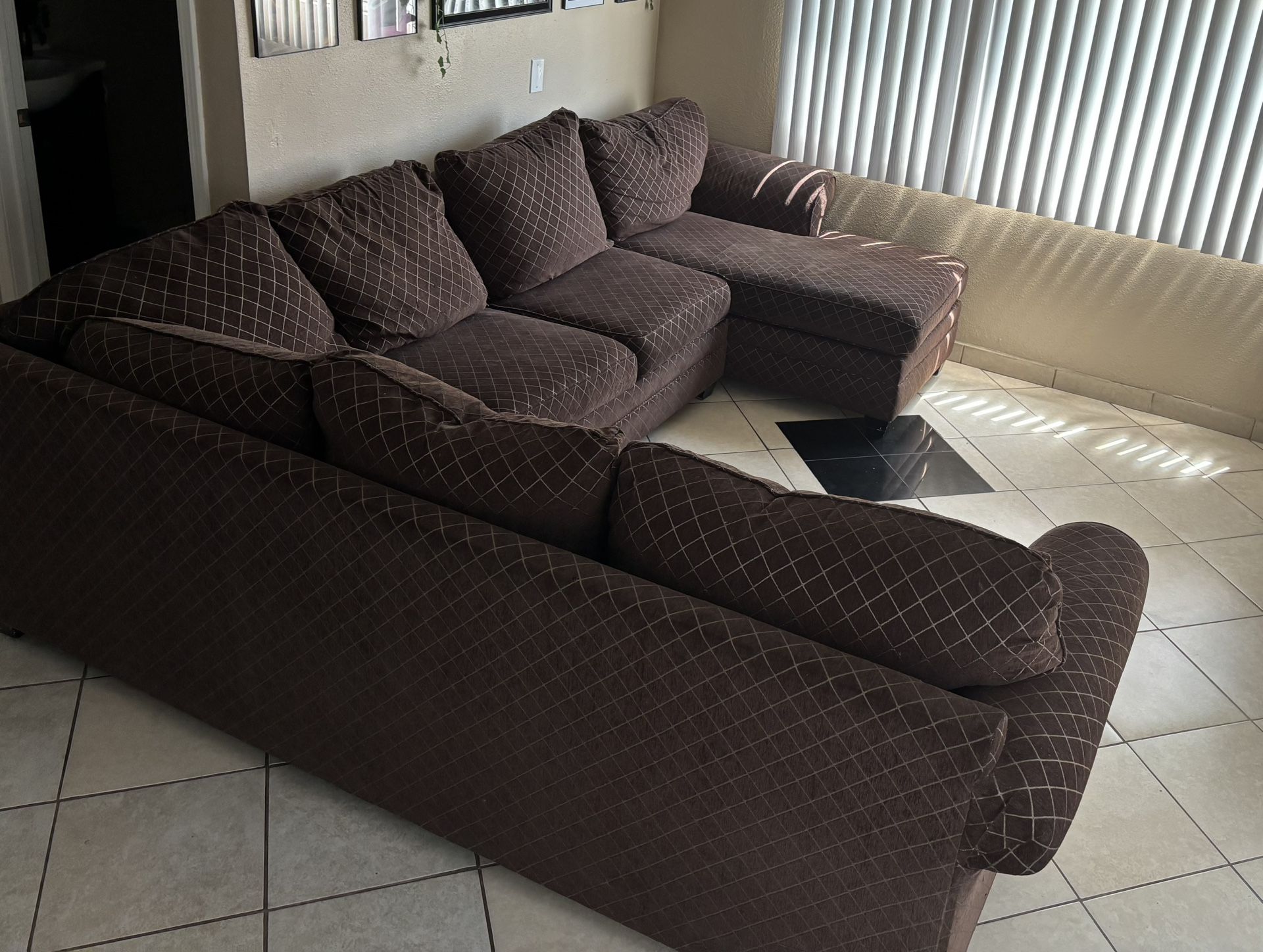 3 Piece Sectional Couch W/ Pullout Bed