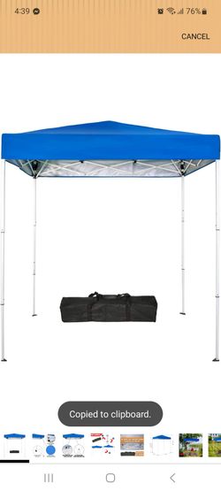 Sunnyglade 6x4 Ft Pop-Up Canopy Tent Outdoor Portable Instant Shelter Folding Canopy with Carry Bag(Royal Blue)