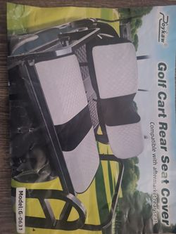 Golf cart seat covers front and back