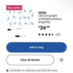 IKEA Dragonfly LED lights