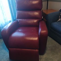 Overtown Burgandy Electric Recliner