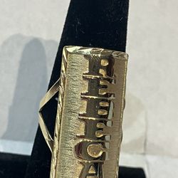 14k Gold Name Ring #109745-1 MJ