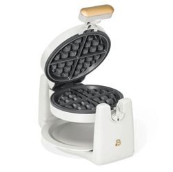 Beautiful by Drew Rotating Belgian Waffle Maker White