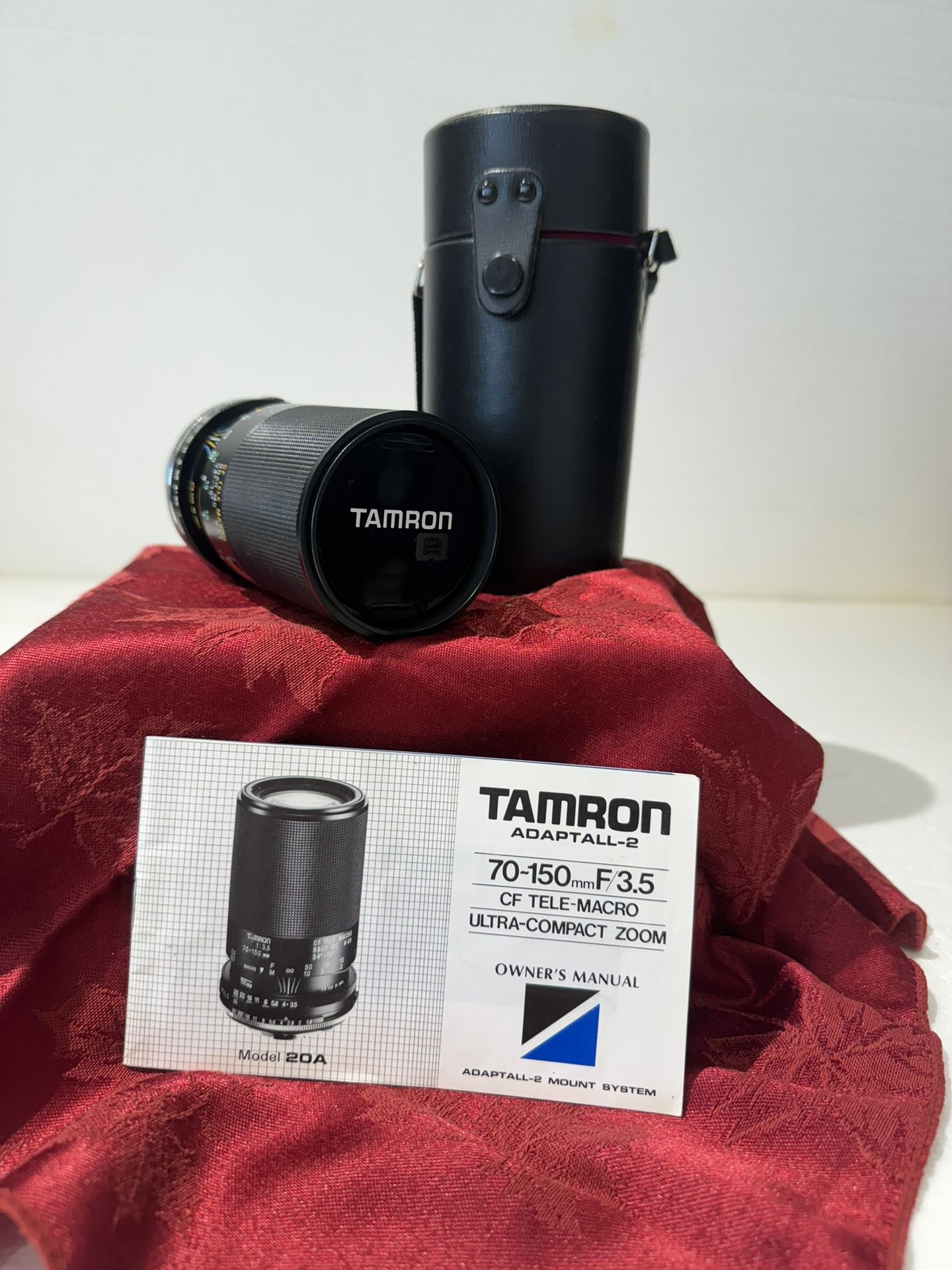 TAMRON 70-150mm 1:3.5 TELE MACRO ZOOM LENS w/ tamron ADAPTALL 2