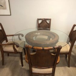 Kitchen Table With Glass Top 