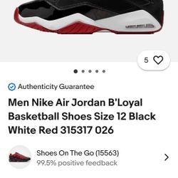 Jordan B'Loyals Size 11 