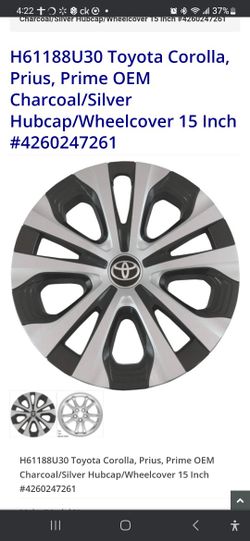 15 inch wheel covers (Set Of 4) Fits all Toyotas 2016-2022. Fits ONLY this Rim style, Which is in the second picture.