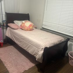 Ashley Sleigh Bed & Mattress Set 