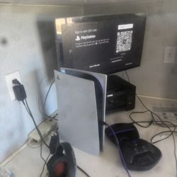 Ps5 With Modded Controller And headset