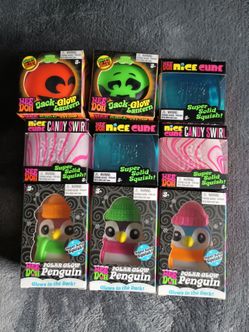 Nee Doh Squish Toy Bundle – 9 Pack