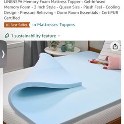 Mattress Queen Gel Topper