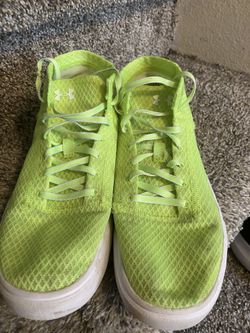 Youth Underarmor Neon Yellow Shoes 