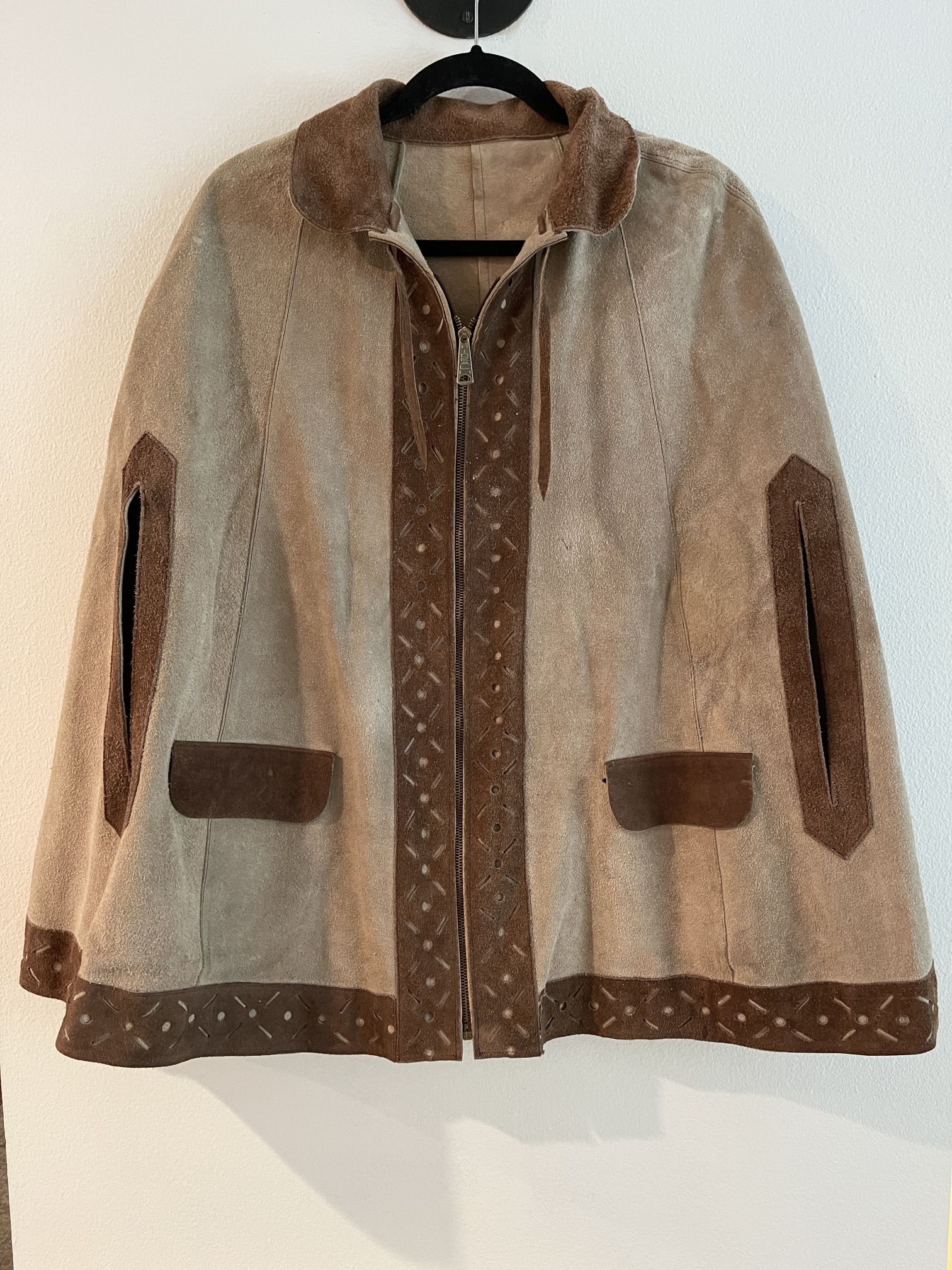 Vintage 1970’s Velasco Suede Poncho