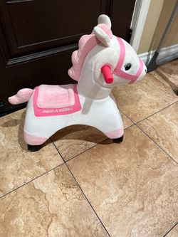 Radio Flyer Pink Plush Unicorn Ride-On Rocker