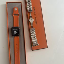 Apple Watch Series 5 Hermès 44mm (Cellular) – Original Box & Band (+extra After Market Oyster Styled Band)