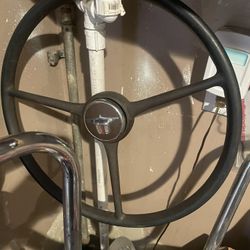 1940s Chevy Steering Wheel 150 Complete 